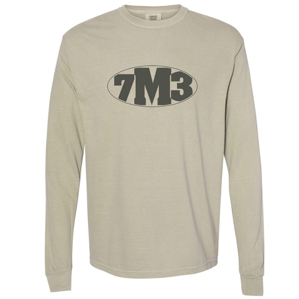 7M3 Oval Long Sleeve T, Sandstone