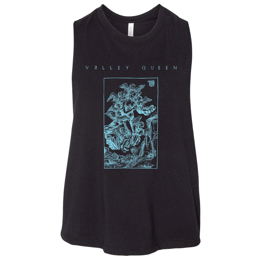 Valley Queen Angel Racerback Cropped Tank