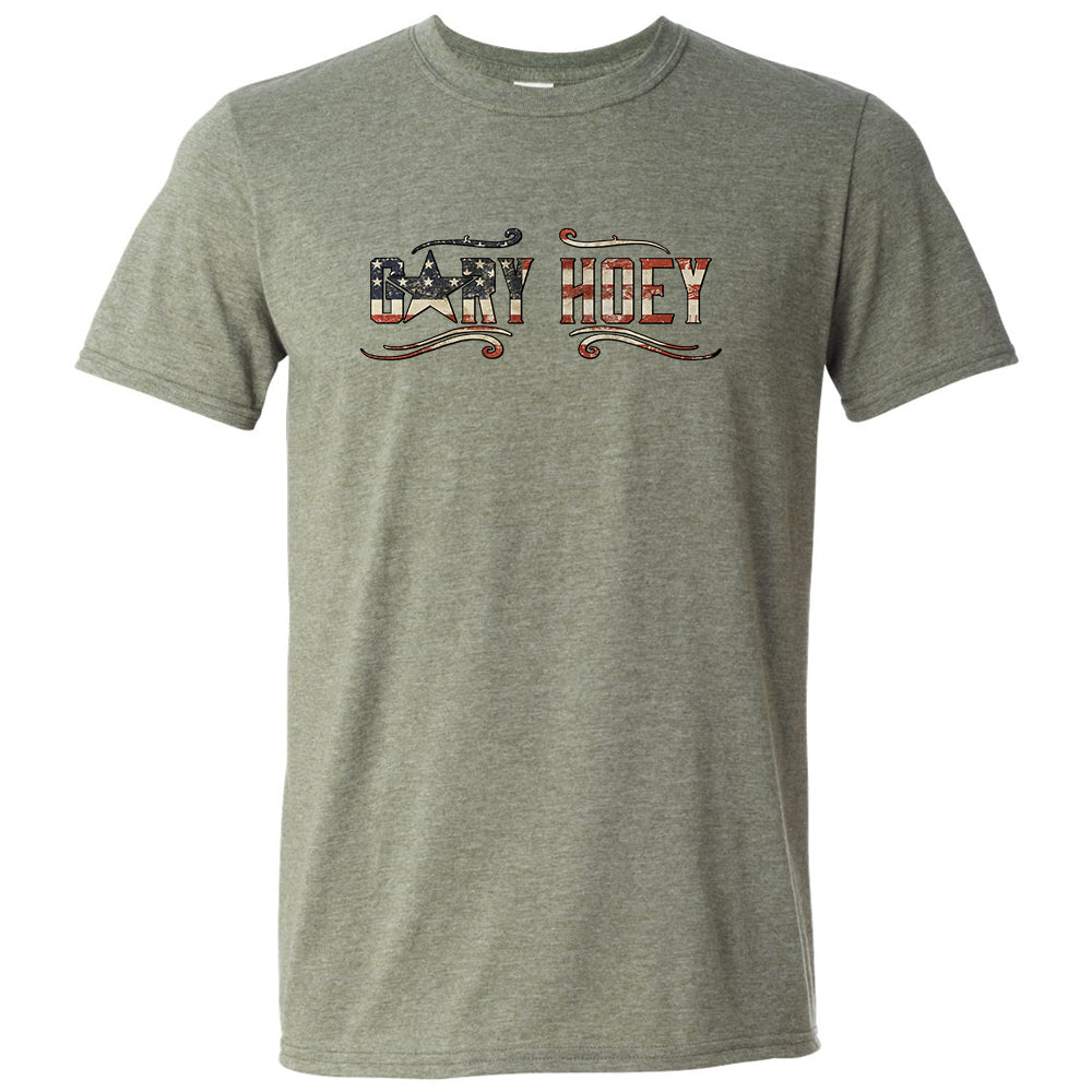 Gary Hoey Patriotic Star Logo T