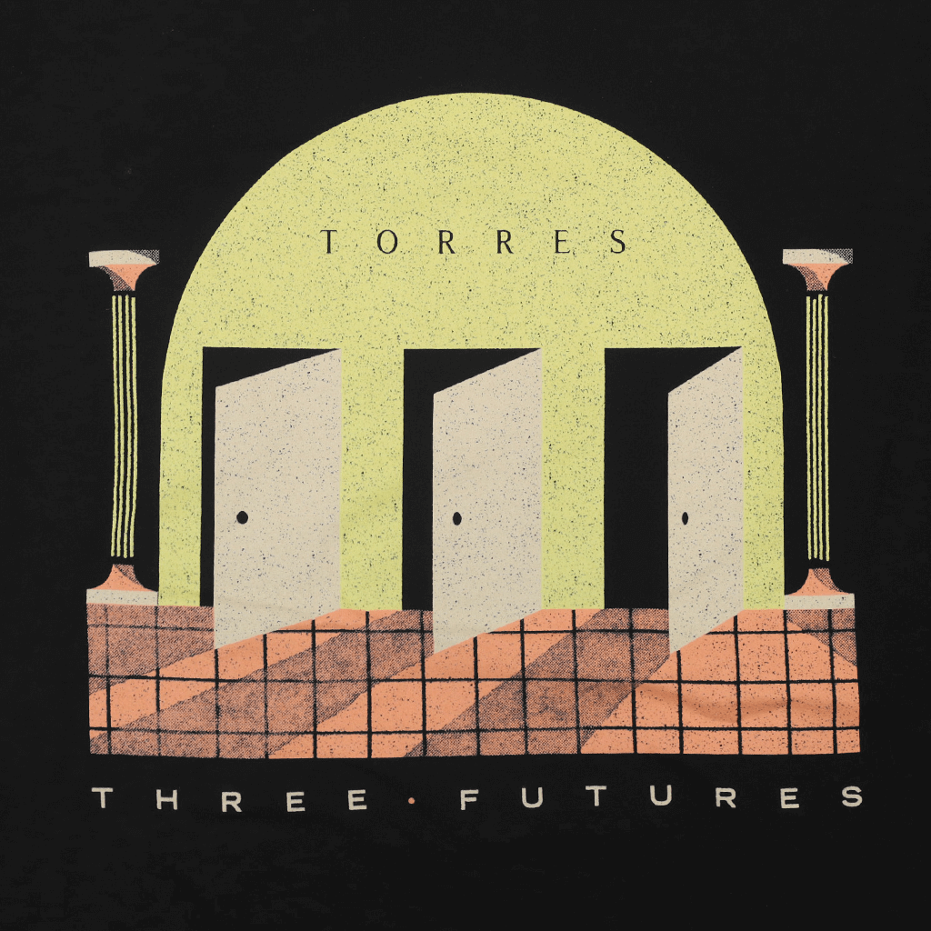 Three Futures T - Navy