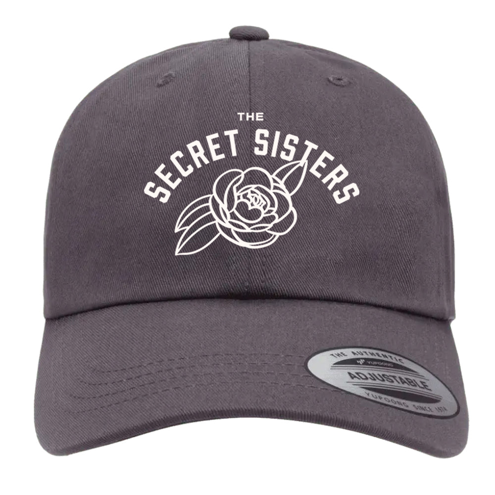 The Secret Sisters Rose Logo Dad Cap - Dark Grey
