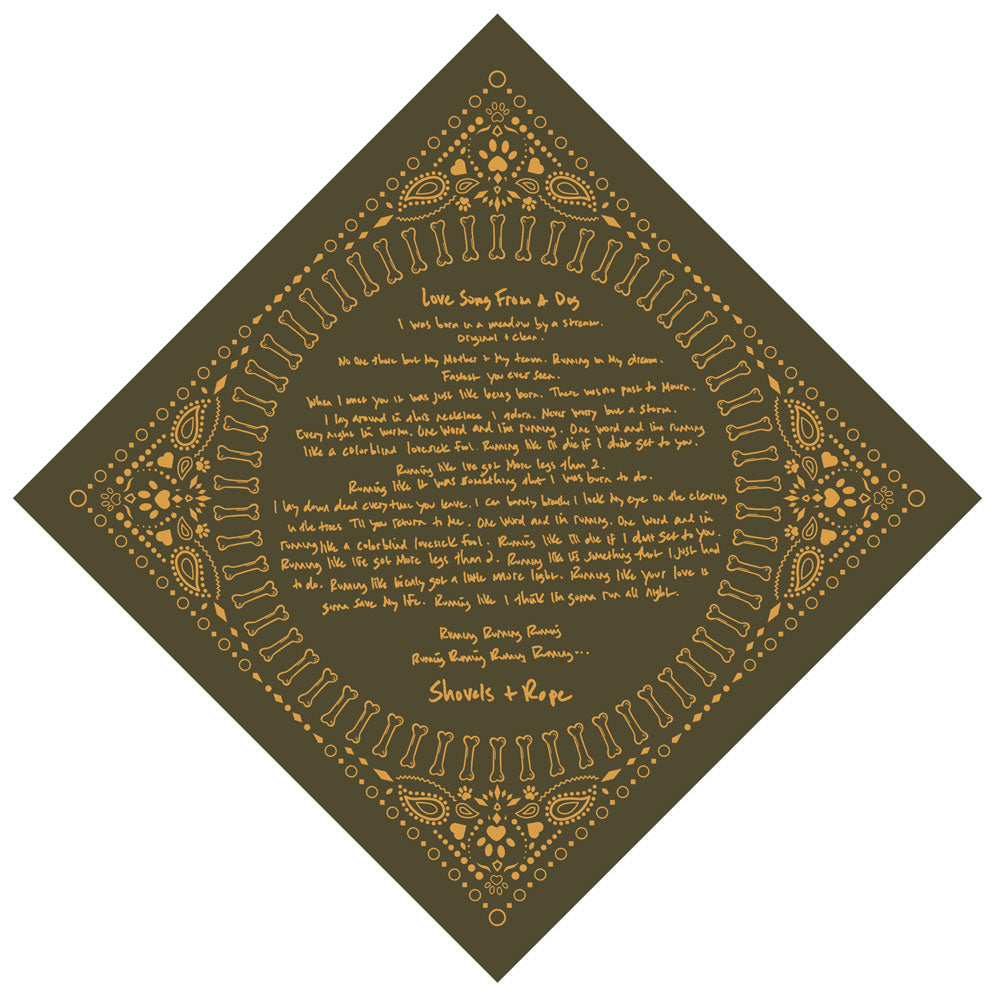 Love Song From a Dog Bandana, Army Olive