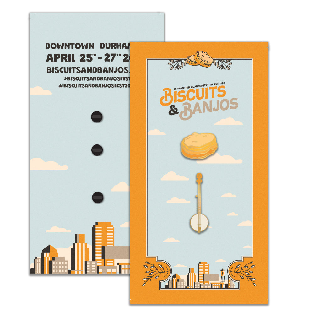 Biscuits & Banjos Enamel Pin