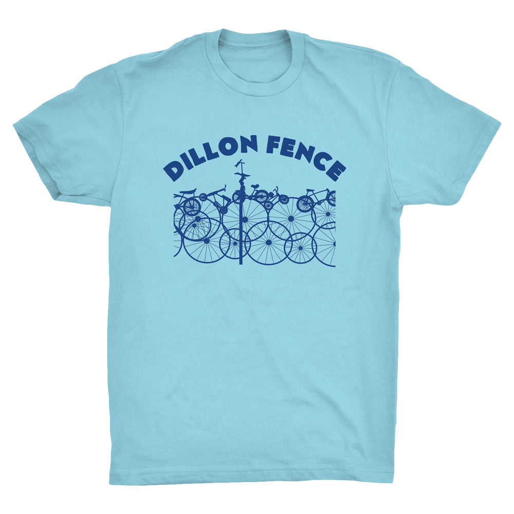 Dillon Fence Bicycle Logo T - Carolina Blue