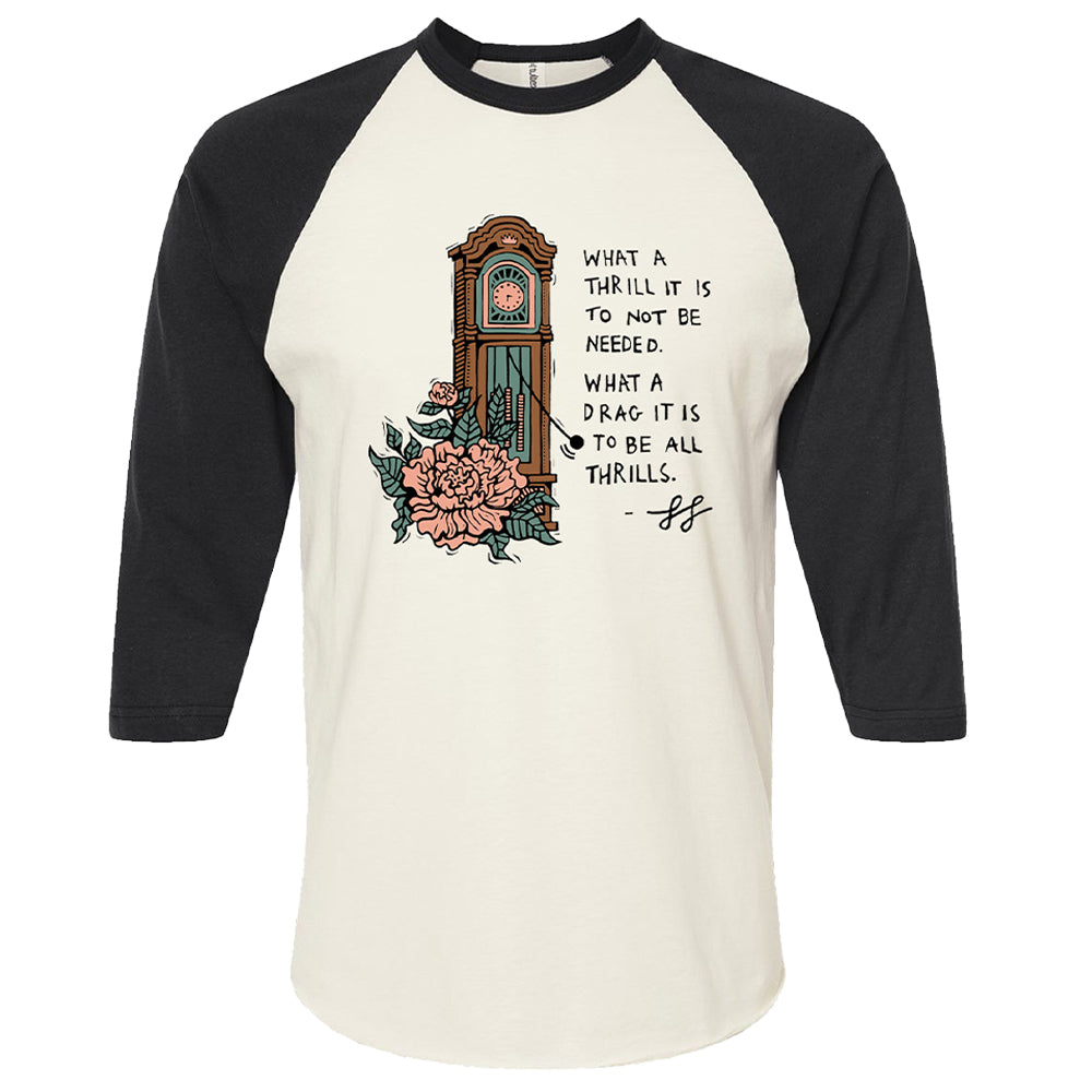Thrill & Drag Clock Baseball T