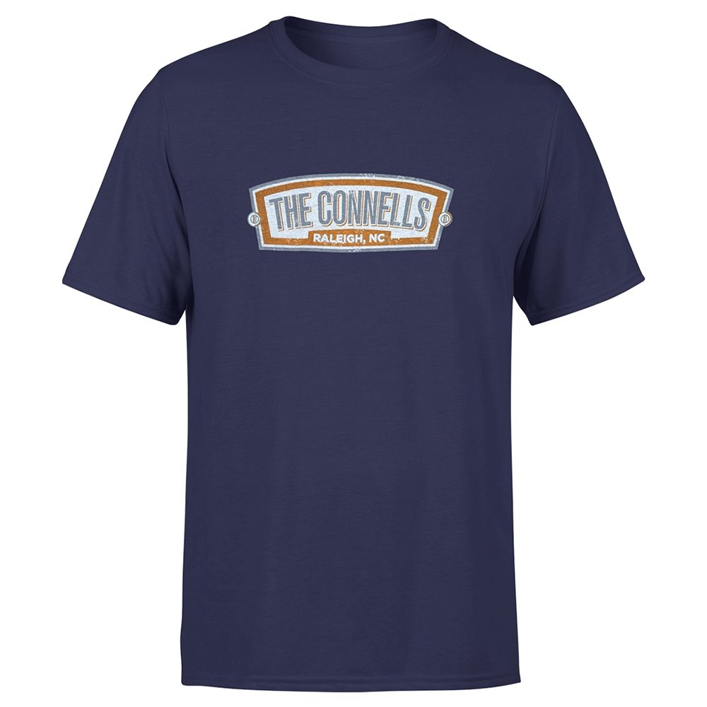 Connells Orange Book Logo T, Navy