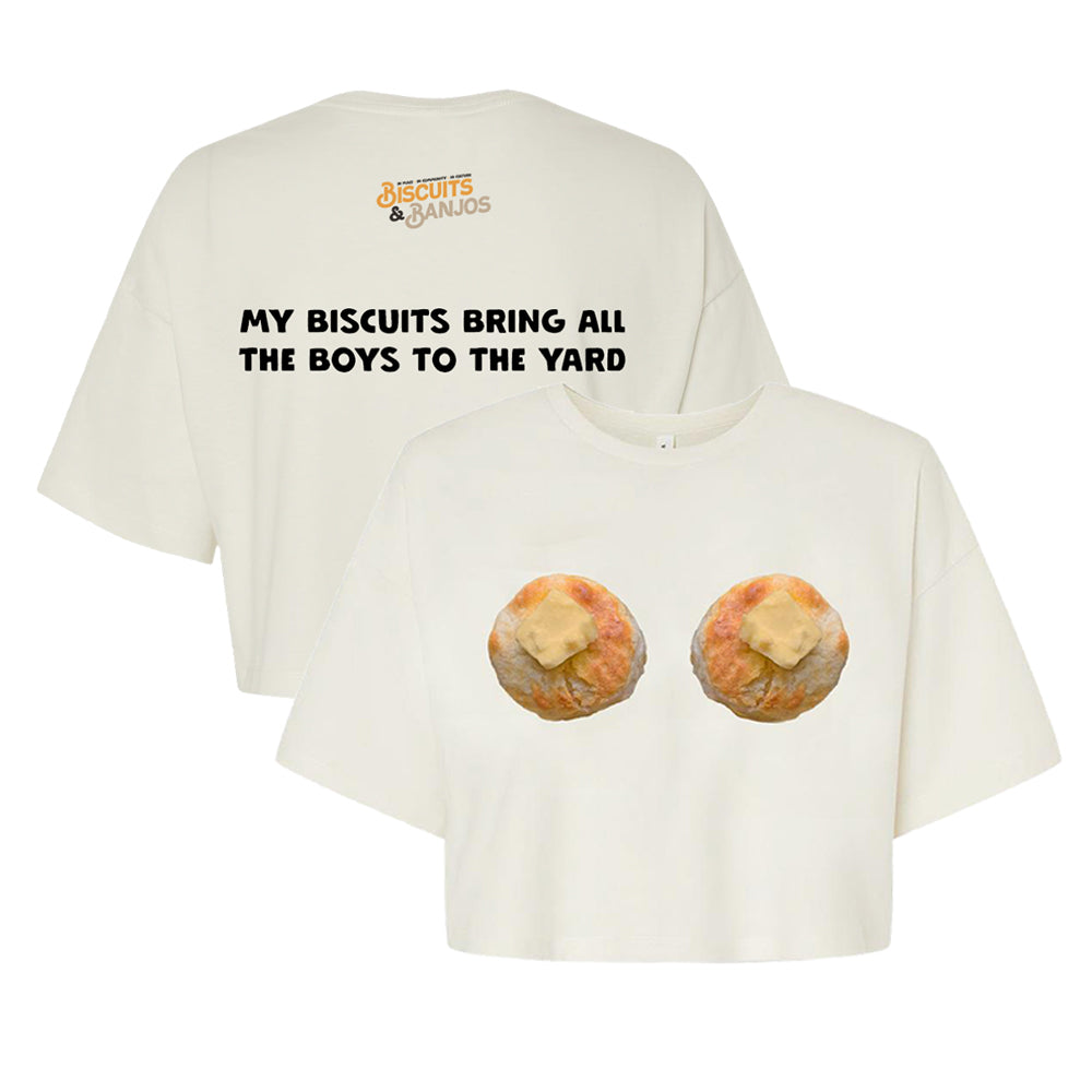 Biscuit Boob Crop T