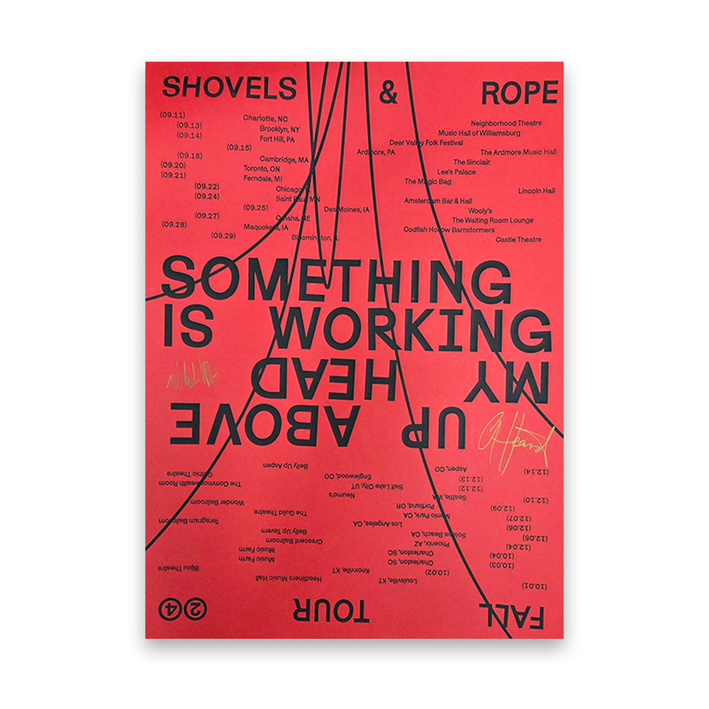 POSTER - Shovels & Rope Fall Tour 2024 - AUTOGRAPHED