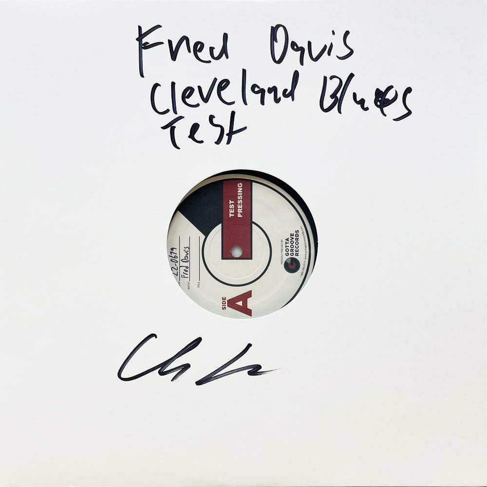 Fred Davis - Cleveland Blues LP - Limited Edition Autographed Test Pressing