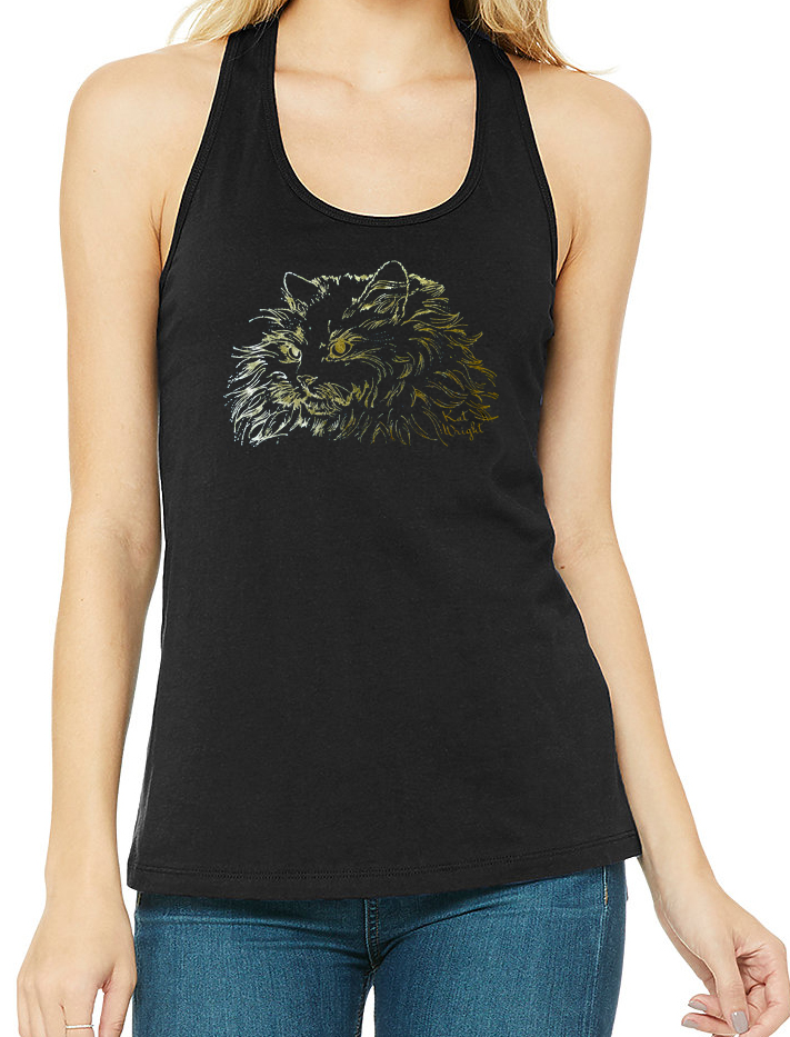 Ladies Cat Tank Top