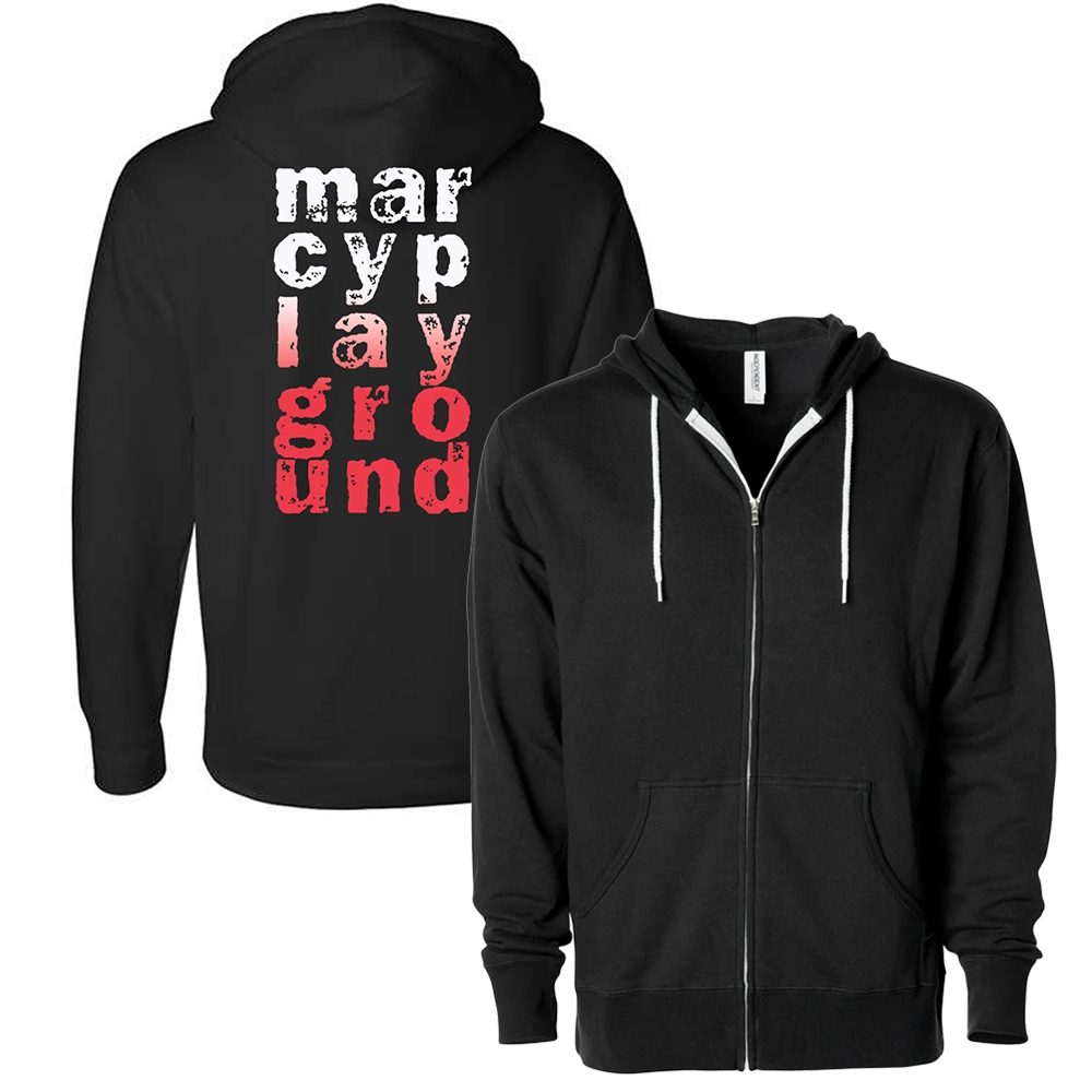 Marcy Playground Block Logo Zip Hoodie