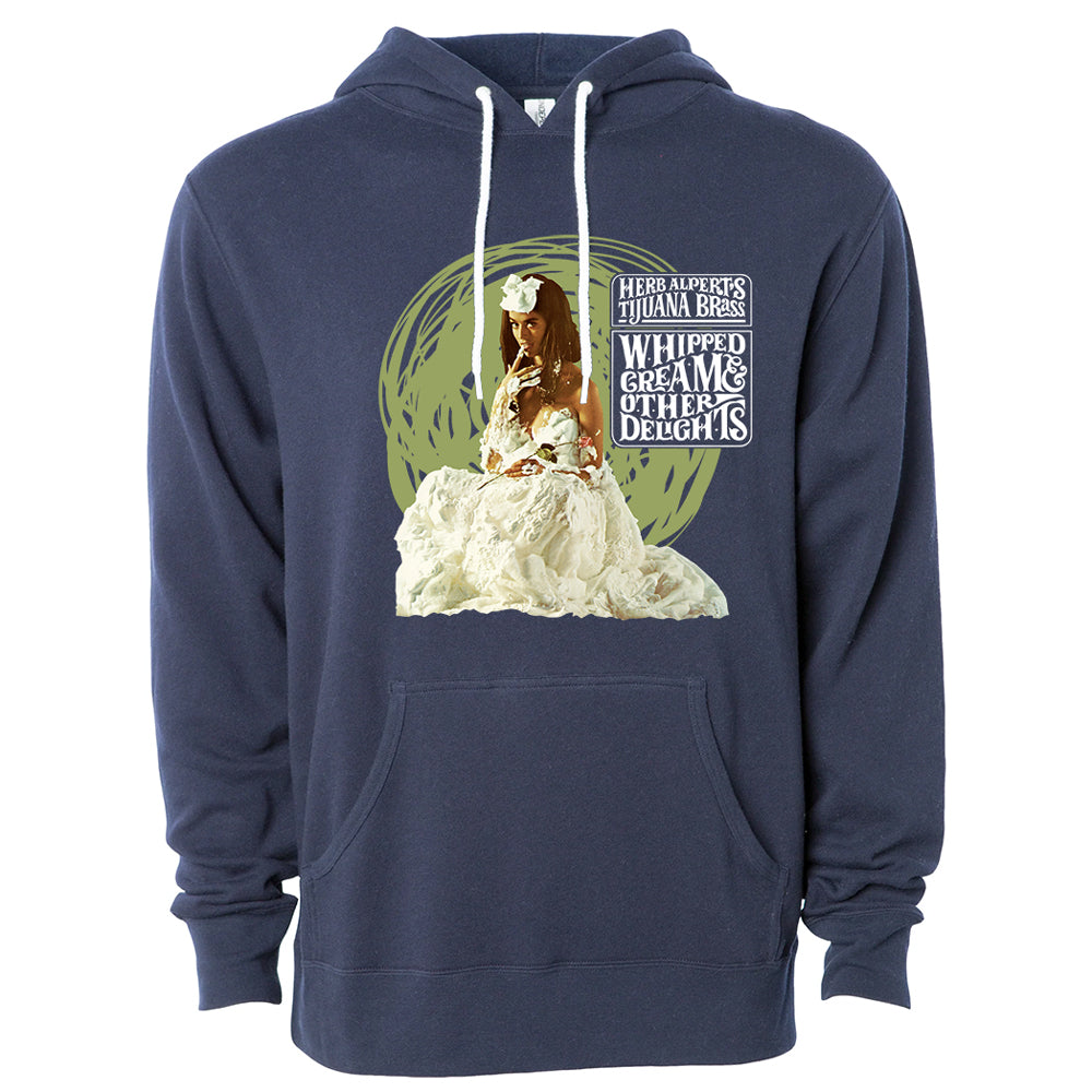 Whipped Cream & Other Delights Pullover Lightweight Hoodie - Classic Navy