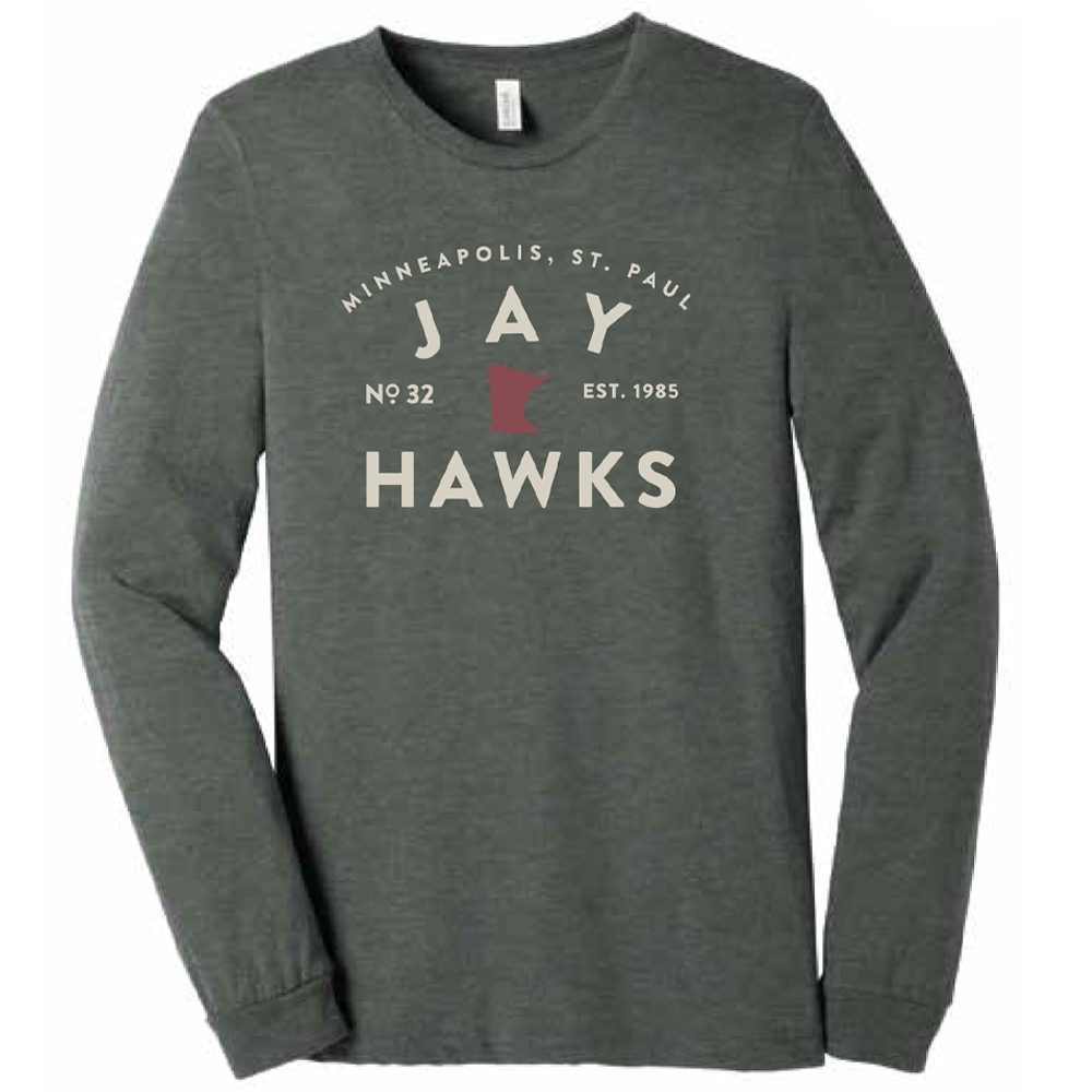 Jayhawks Est.1985 Long Sleeve T - Deep Heather