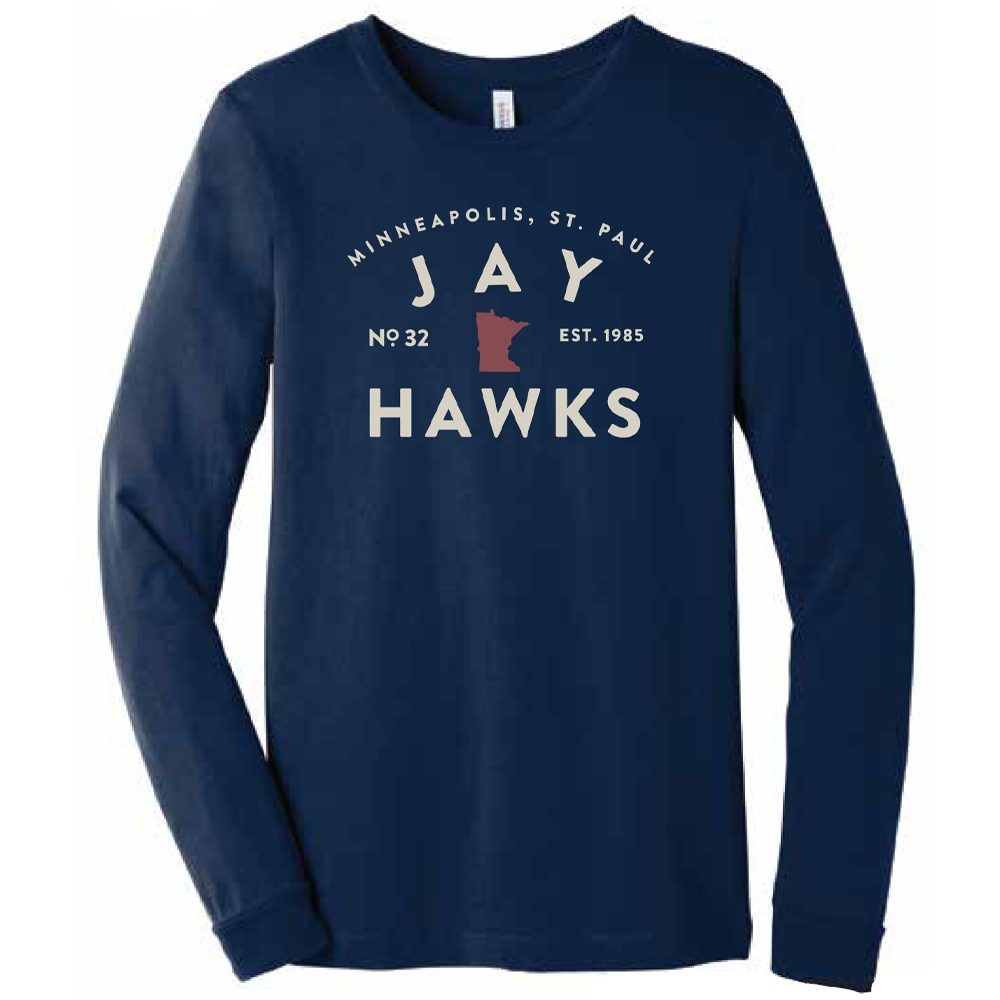 Jayhawks Est.1985 Long Sleeve T - Navy