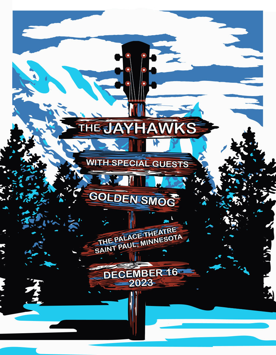 Poster - Jayhawks & Golden Smog - St.Paul, MN December 16, 2023
