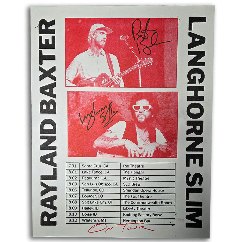 POSTER - Langhorne Slim & Rayland Baxter 2025 Tour (Autographed)