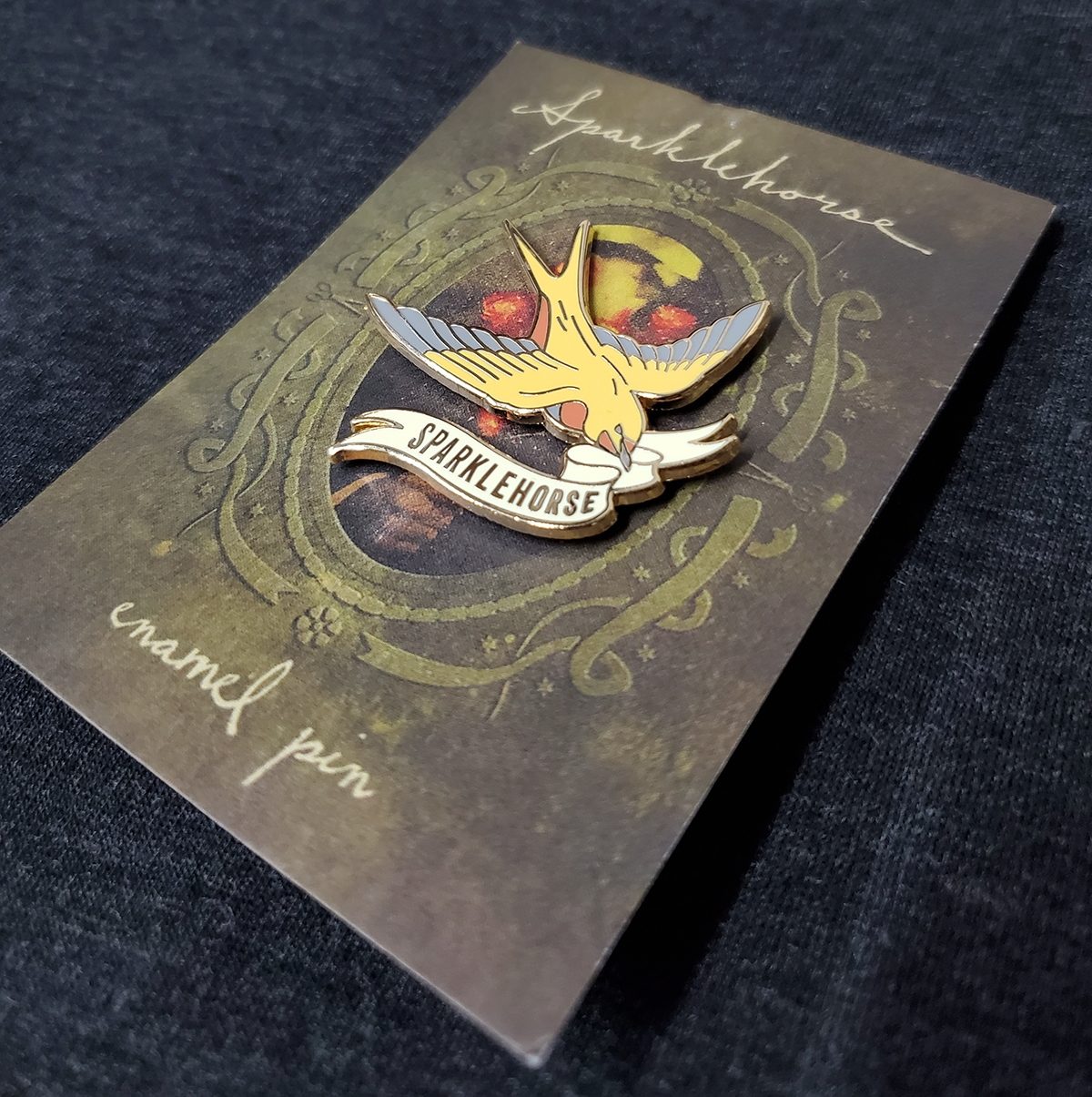 More Yellow Birds Enamel Pin