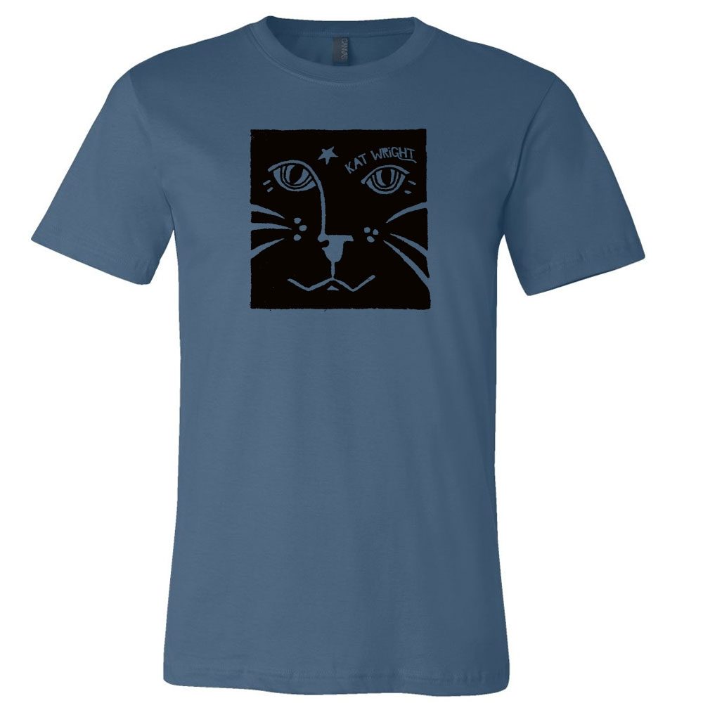 Kat Wright Steel Blue Lion T