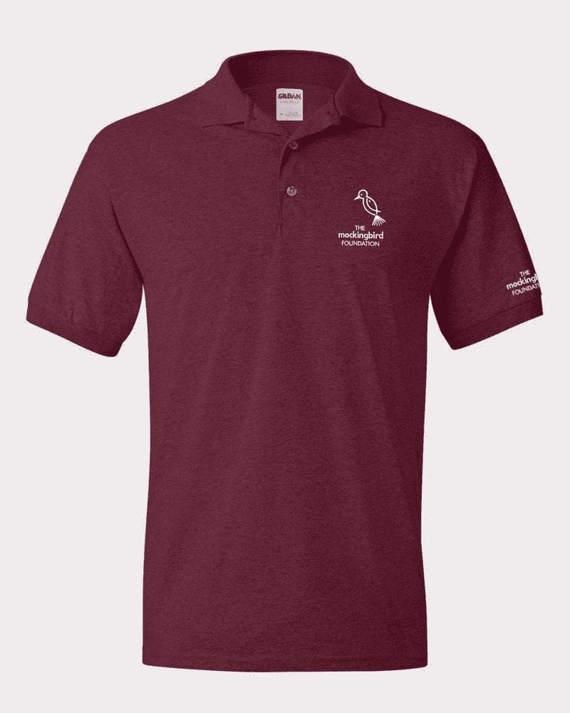 Embroidered Mockingbird Polo Shirt