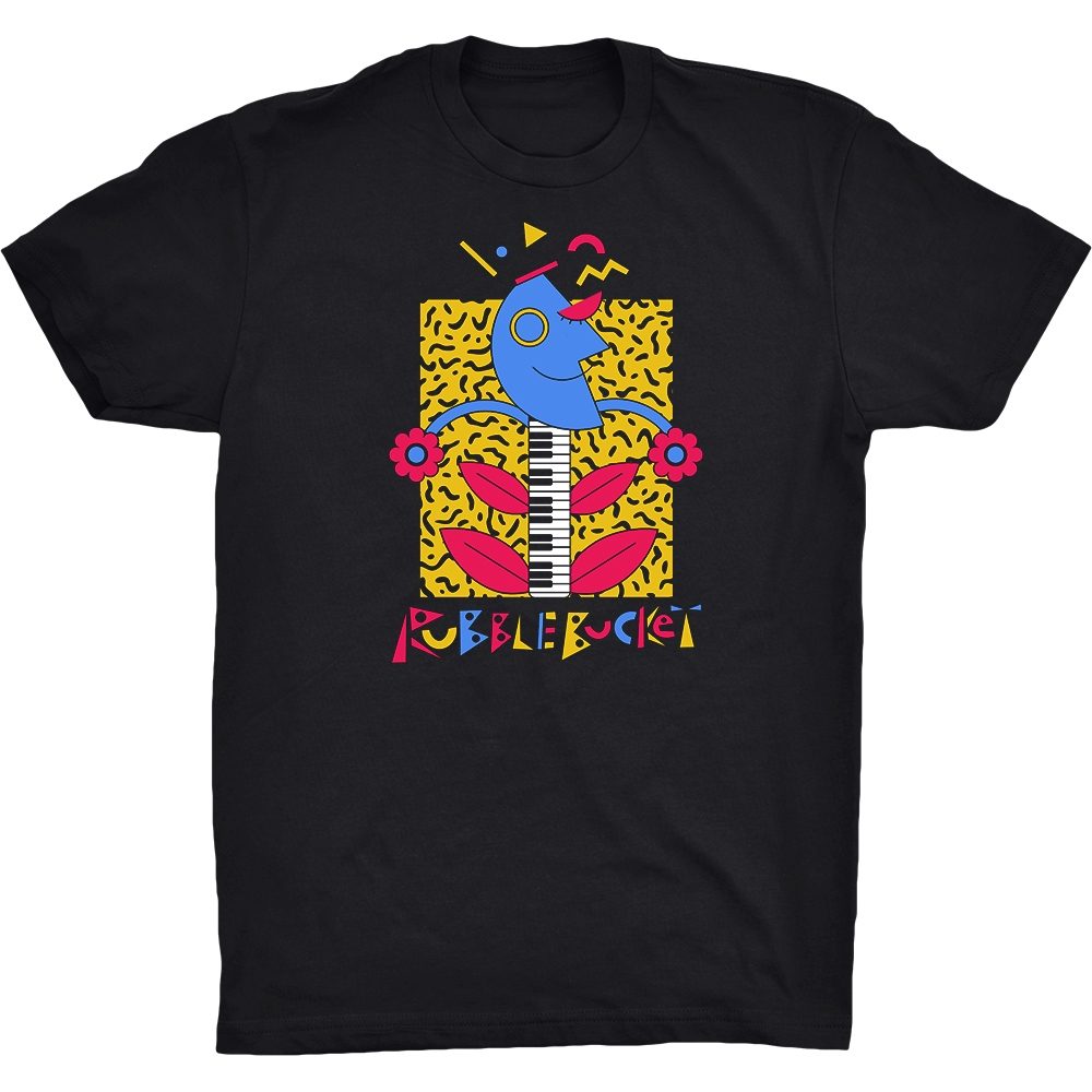 Warped Face T, Black