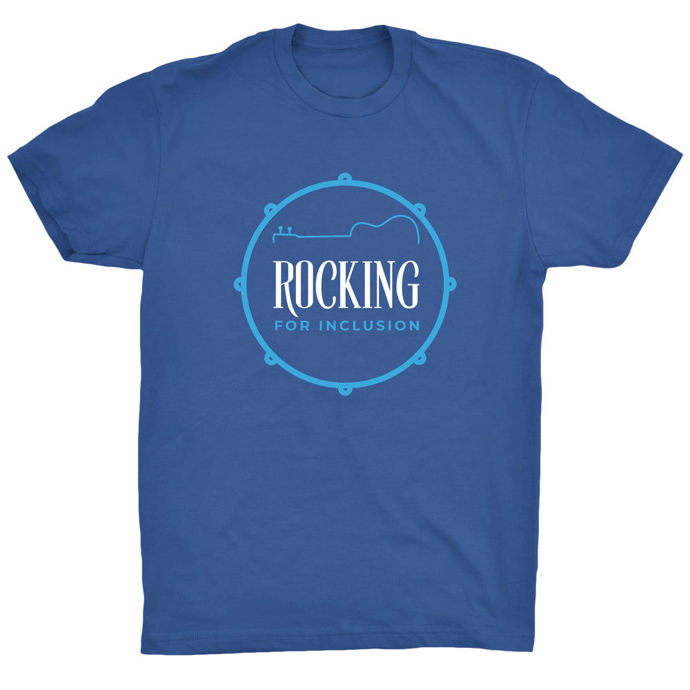 Rocking For Inclusion Logo T - Blue