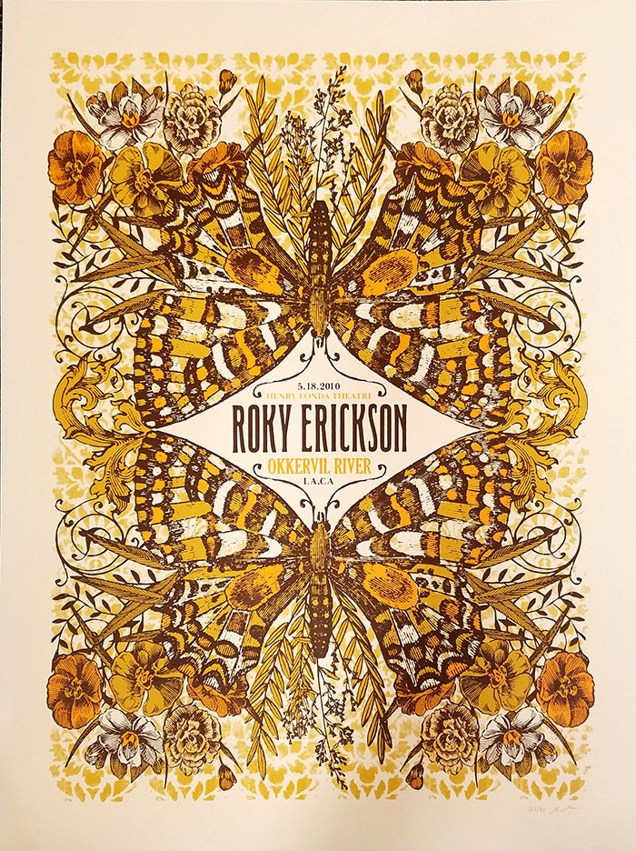 Roky Erickson, Henry Fonda Theatre, Los Angeles Poster 2010