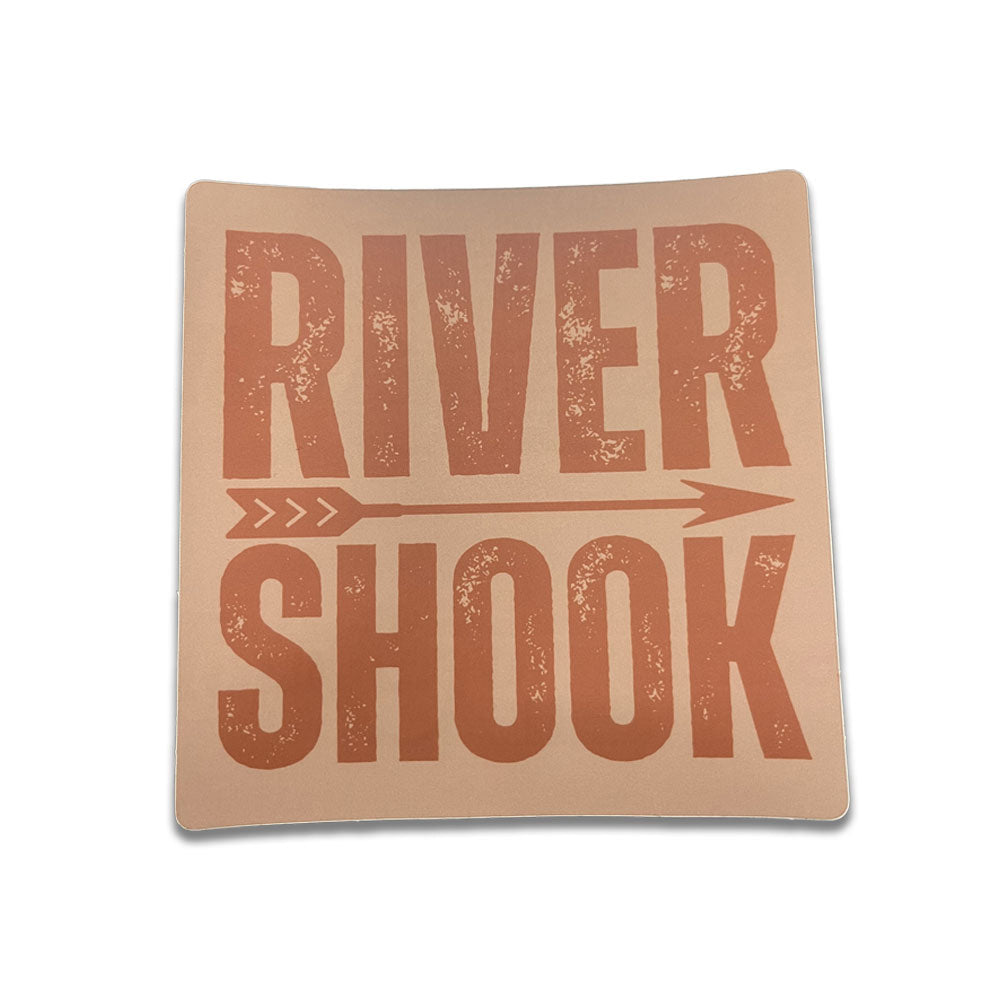 River Shook Arrow Sticker - Tan