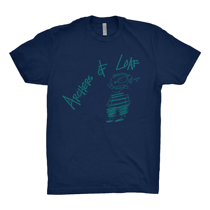 Scribbled Man T - Navy