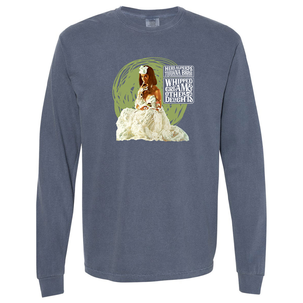 Long Sleeve Whipped Cream & Other Delights Album Cover T - Blue