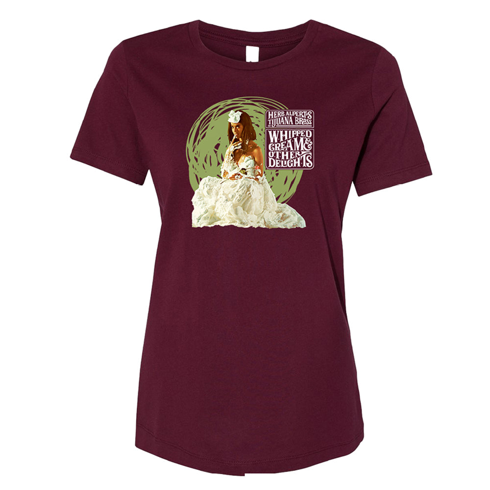 Women's Whipped Cream & Other Delights Album Cover T - Maroon
