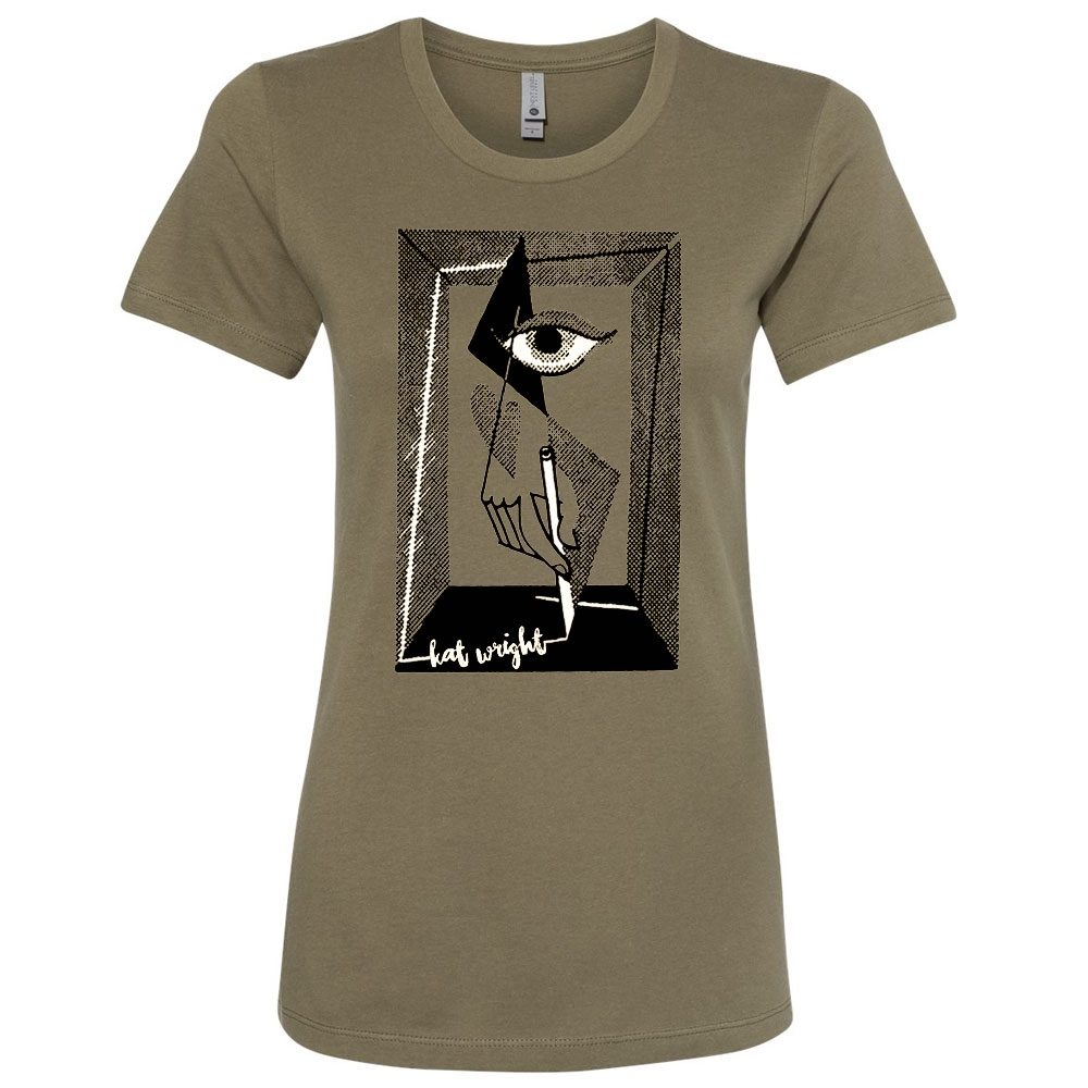 Kat Wright Military Green Women's Eye T