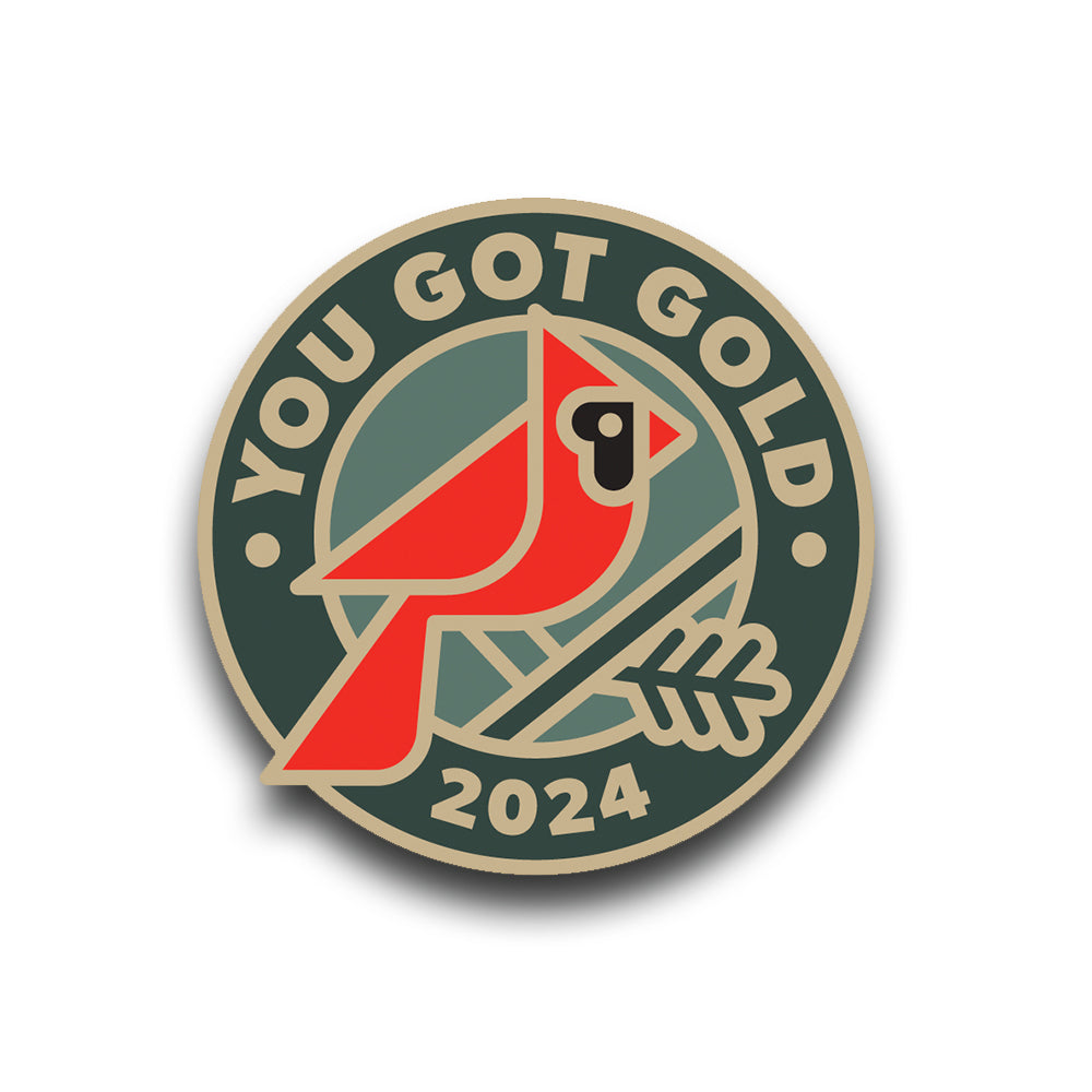 You Got Gold 2024 Cardinal Lapel Pin