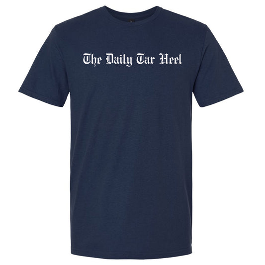 The Daily Tar Heel Masthead Logo T - Navy