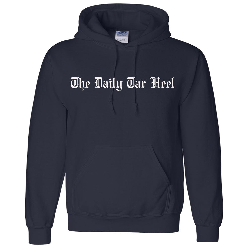 Pullover Hoodie with Masthead Logo - Navy