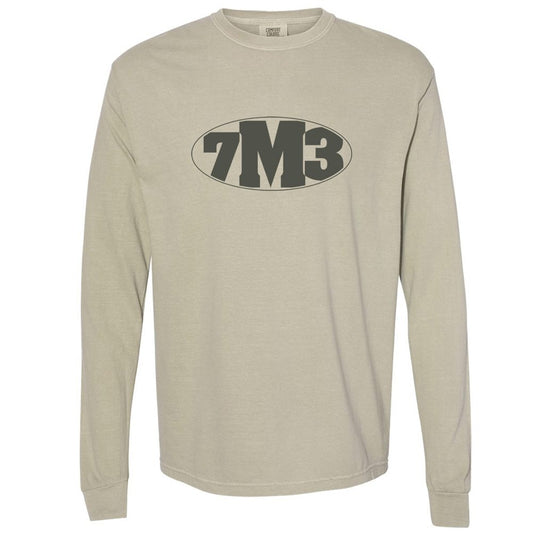 7M3 Oval Long Sleeve T, Sandstone