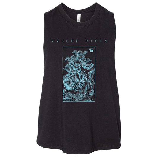 Valley Queen Angel Racerback Cropped Tank