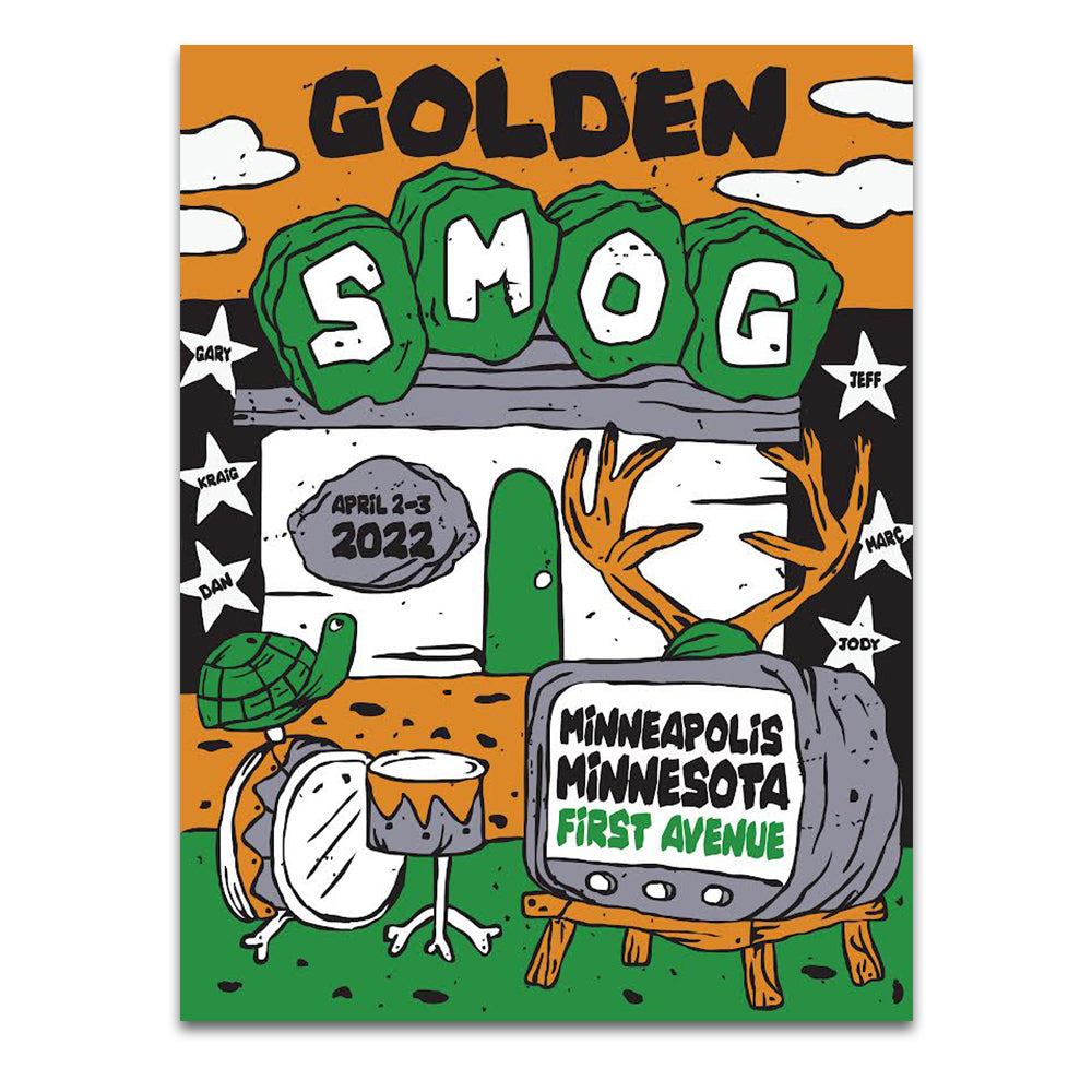 POSTER - Golden Smog, First Avenue April 2 & 3, 2022