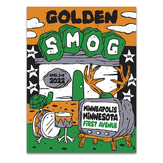 POSTER - Golden Smog, First Avenue April 2 & 3, 2022