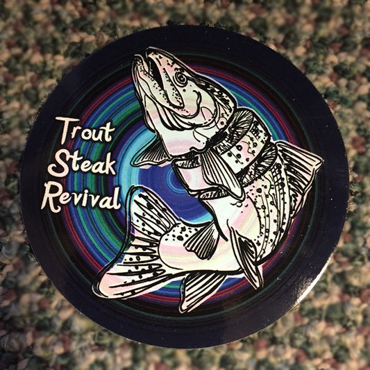Trout Steak Revival Fish Logo Sticker