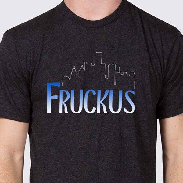 Detroit Skyline T, Heather Graphite
