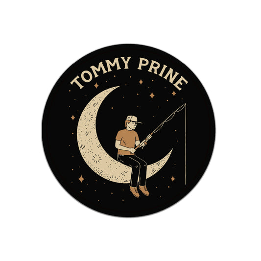 Tommy Prine Half Moon Sticker