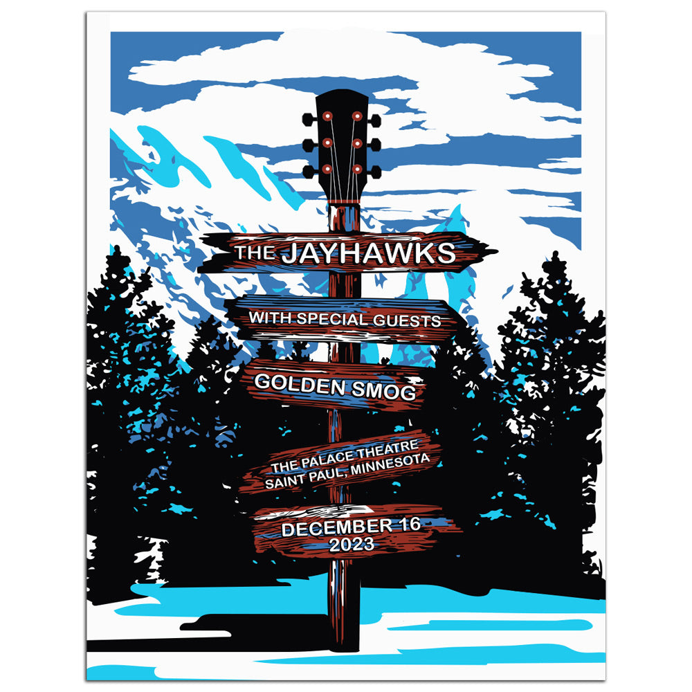Poster - Jayhawks & Golden Smog - St.Paul, MN December 16, 2023