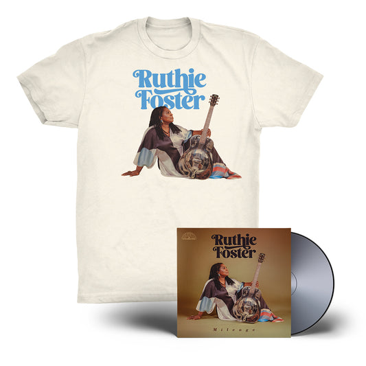 Mileage T-Shirt + CD + Autographed Postcard Bundle