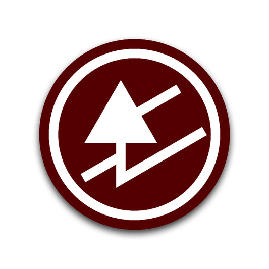 Rune Logo Sticker - Maroon