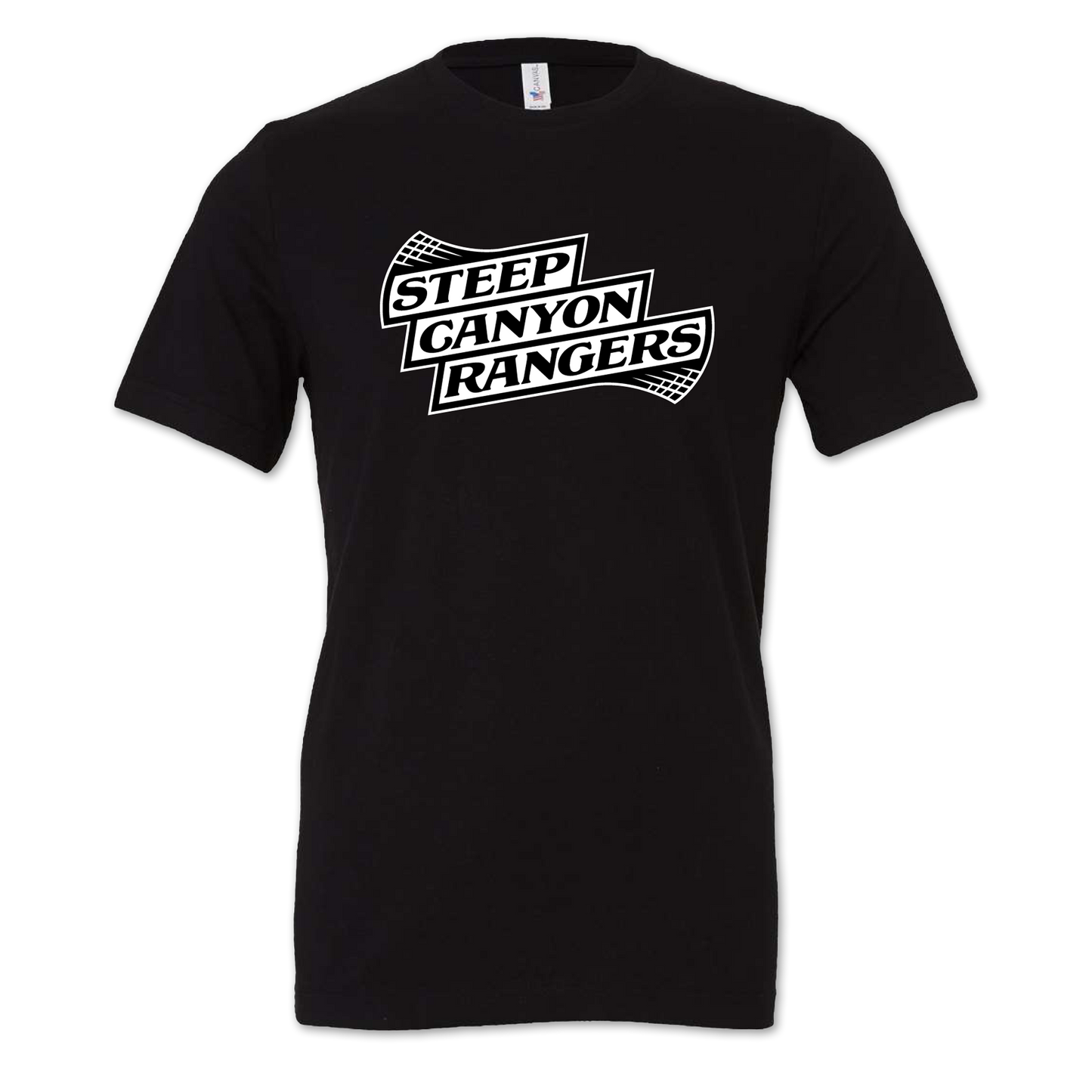 White Logo on Black T-shirt