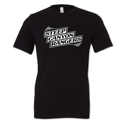 White Logo on Black T-shirt