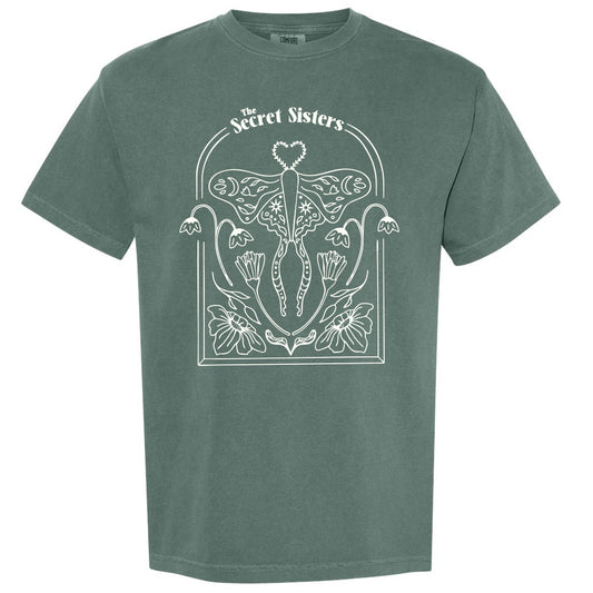 The Secret Sisters Luna Moth T - Blue Spruce