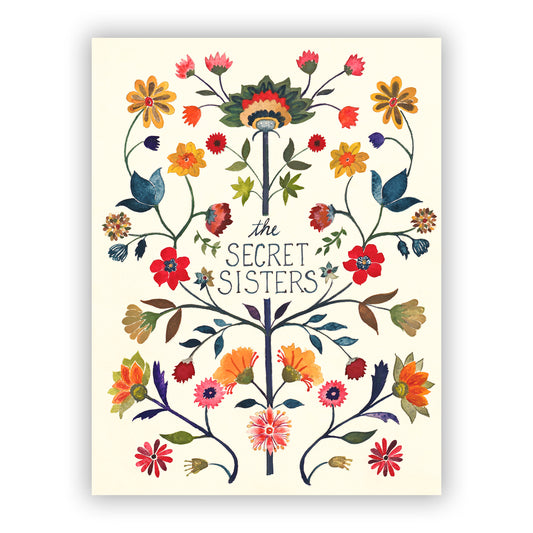 Poster - The Secret Sisters Watercolored Flowers