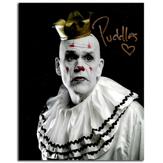 Autographed 8x10 Puddles Portrait by Andrew Woodman