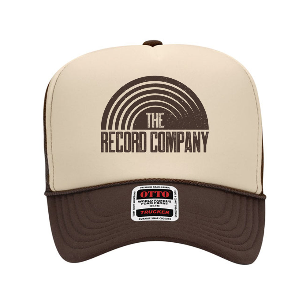 Record Company Sun Logo Trucker Hat - Tan/Brown